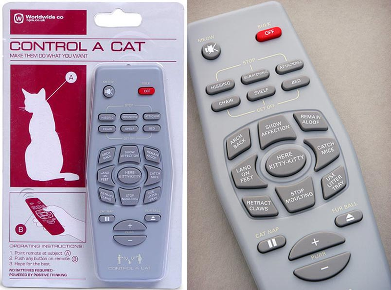 Illustration for article titled Control-A-Cat Remote Only Makes Cats More Frustrating